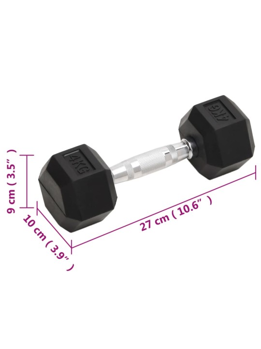 Jednoruční činky 2 ks 8 kg litina