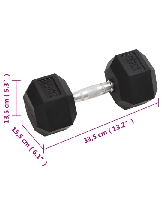 Jednoruční činky 2 ks 30 kg litina