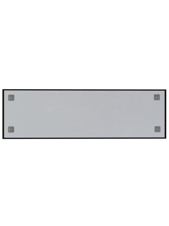 Nástěnná magnetická tabule černá 100 x 30 cm tvrzené sklo