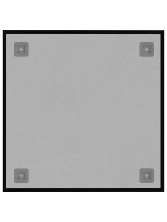 Nástěnná magnetická tabule černá 40 x 40 cm tvrzené sklo