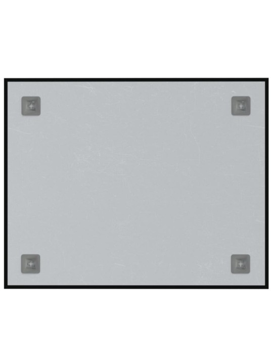 Nástěnná magnetická tabule černá 50 x 40 cm tvrzené sklo