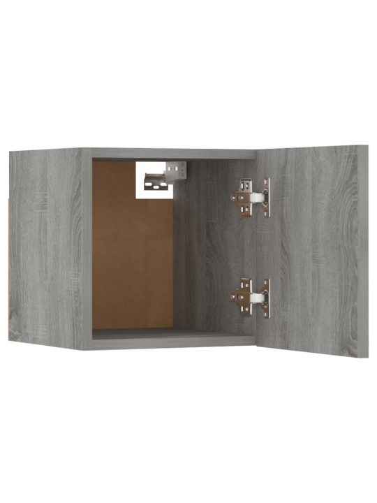 Nástěnné TV skříňky 8 ks šedé sonoma 30,5 x 30 x 30 cm