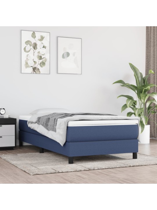 Taštičková matrace modrá 80 x 200 x 20 cm textil