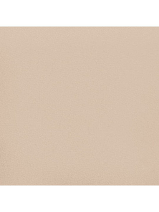 Taštičková matrace cappuccino 80 x 200 x 20 cm umělá kůže
