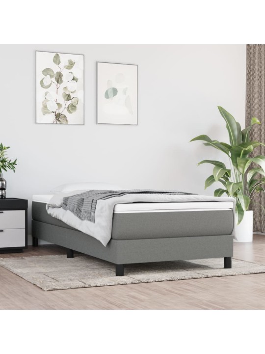 Taštičková matrace tmavě šedá 90x190x20 cm textil