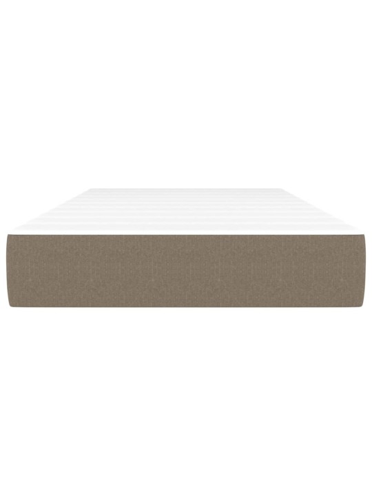 Taštičková matrace taupe 90 x 200 x 20 cm textil