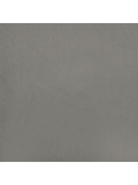 Taštičková matrace světle šedá 90 x 200 x 20 cm samet