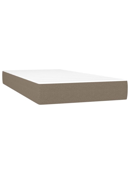 Taštičková matrace taupe 100 x 200 x 20 cm textil