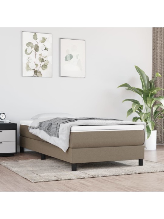 Taštičková matrace taupe 100 x 200 x 20 cm textil
