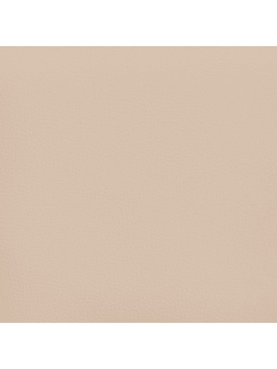 Taštičková matrace cappuccino 100 x 200 x 20 cm umělá kůže
