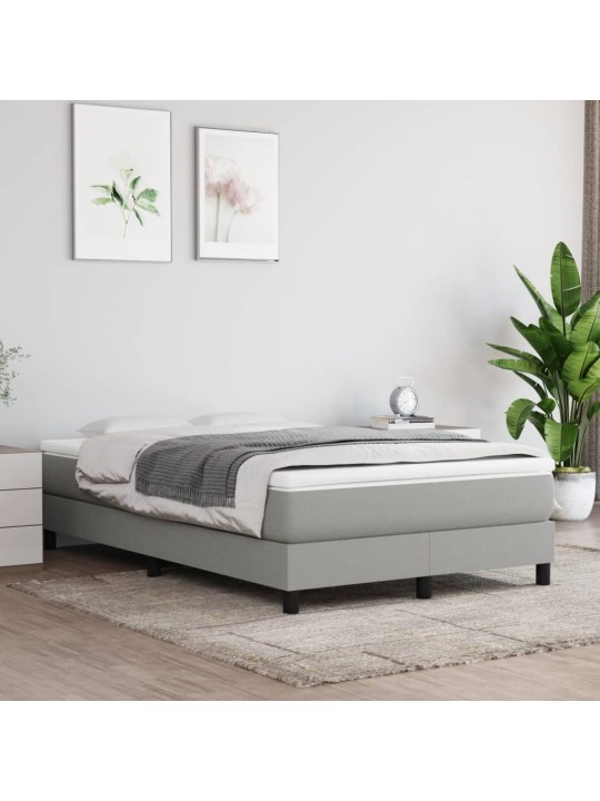 Taštičková matrace světle šedá 120x200x20 cm textil