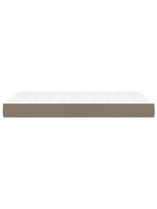 Taštičková matrace taupe 120 x 200 x 20 cm textil