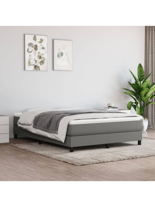 Taštičková matrace tmavě šedá 140 x 190 x 20 cm textil