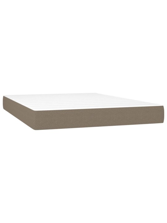 Taštičková matrace taupe 140 x 190 x 20 cm textil
