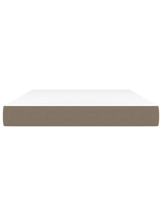 Taštičková matrace taupe 140 x 190 x 20 cm textil