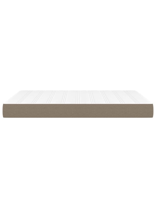 Taštičková matrace taupe 140 x 190 x 20 cm textil