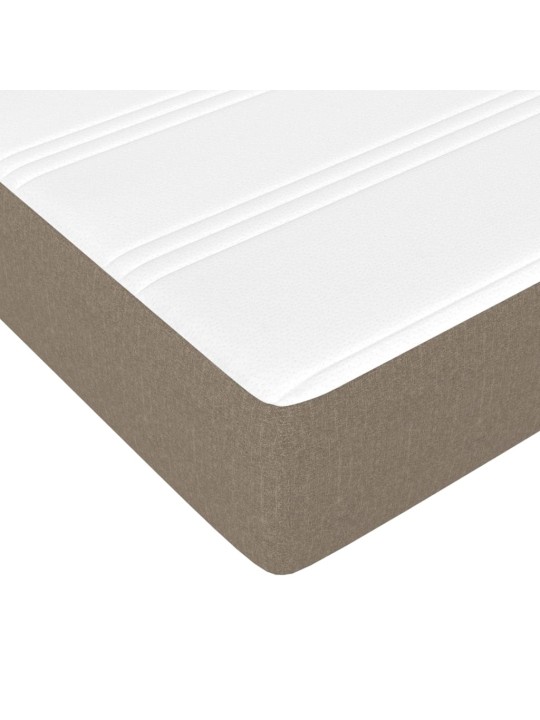 Taštičková matrace taupe 140 x 190 x 20 cm textil