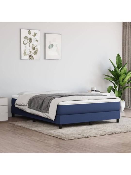 Taštičková matrace modrá 140 x 190 x 20 cm textil