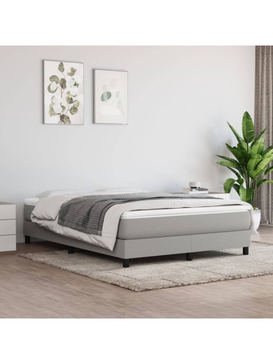 Taštičková matrace světle šedá 140x200x20 cm textil