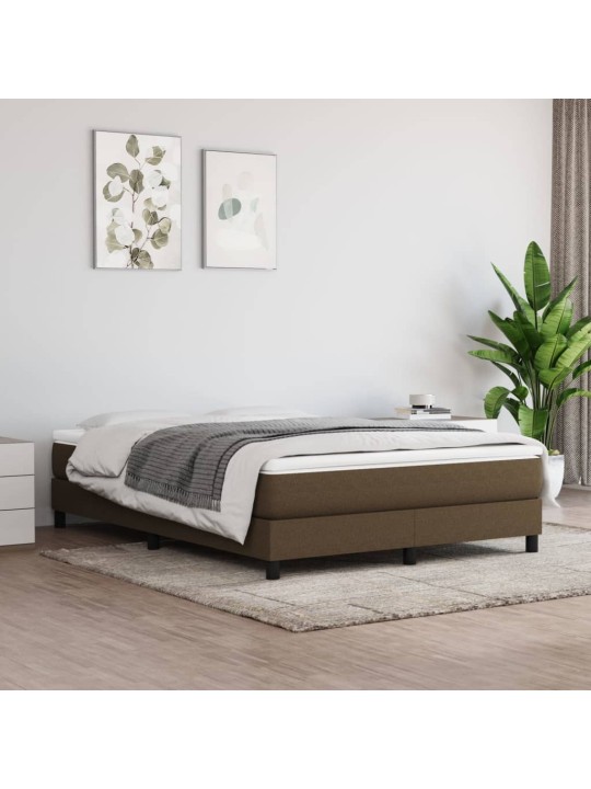 Taštičková matrace tmavě hnědá 140 x 200 x 20 cm textil