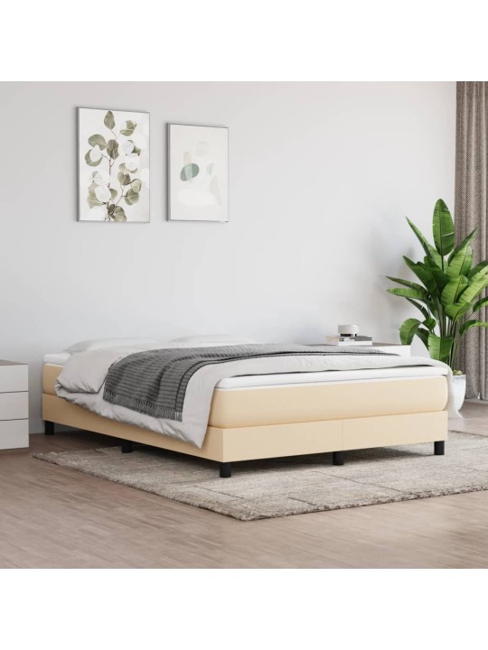 Taštičková matrace krémová 140 x 200 x 20 cm textil