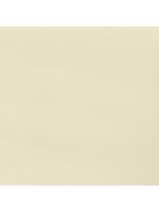 Taštičková matrace krémová 140 x 200 x 20 cm umělá kůže