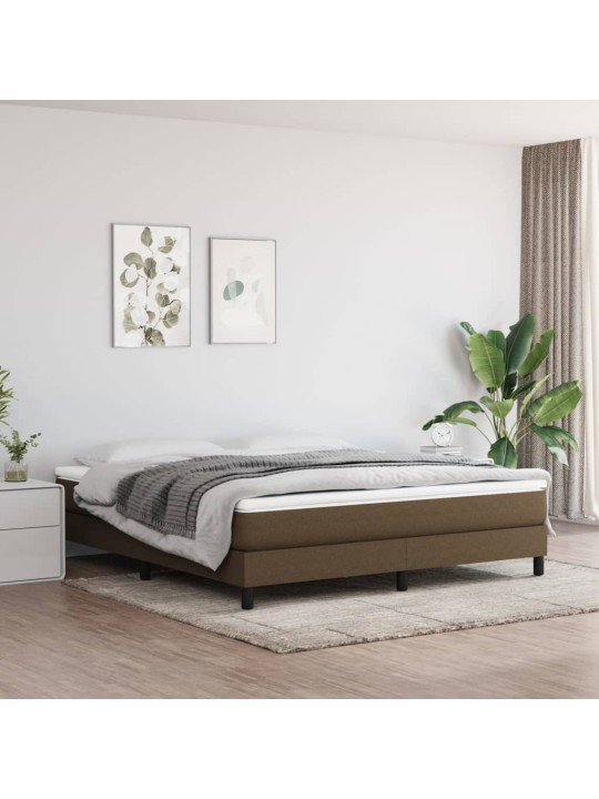 Taštičková matrace tmavě hnědá 160 x 200 x 20 cm textil