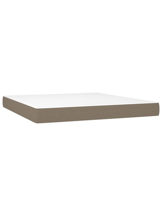 Taštičková matrace taupe 180 x 200 x 20 cm textil