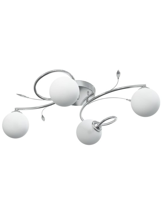 Stropní svítidlo s kulatými drátěnými stínidly pro 4 LED G9