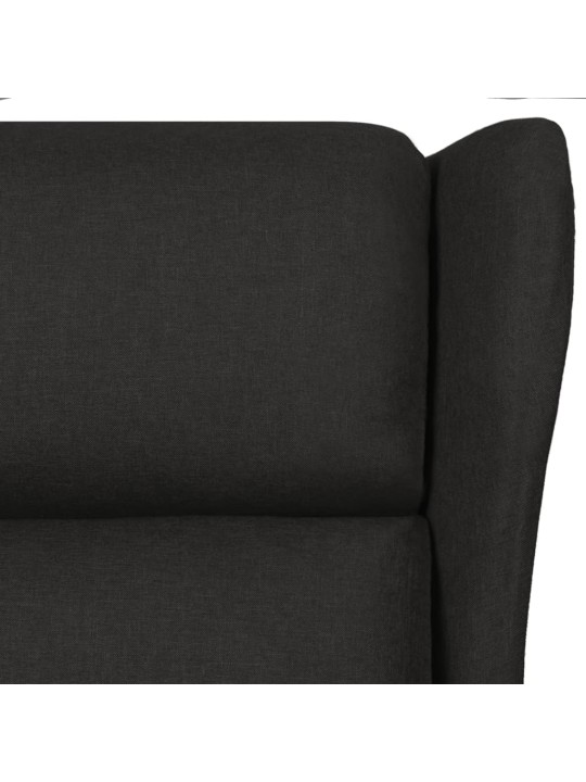Masážní křeslo černé textil