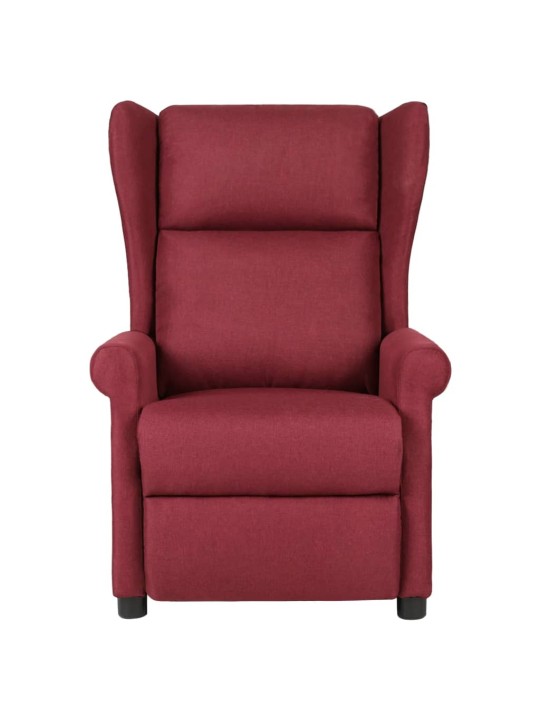 Masážní křeslo vínové textil