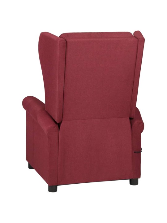 Masážní křeslo vínové textil