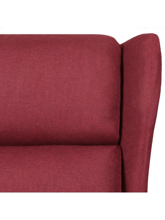 Masážní křeslo vínové textil
