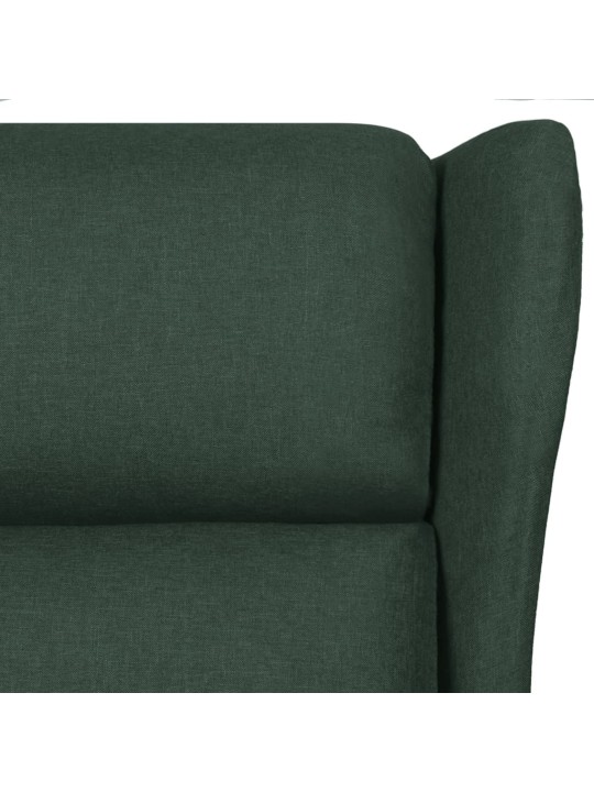 Masážní křeslo tmavě zelené textil