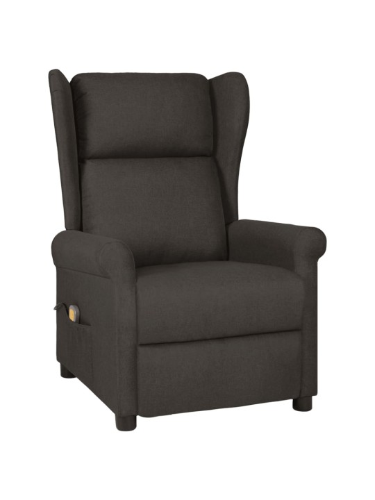 Masážní křeslo taupe textil