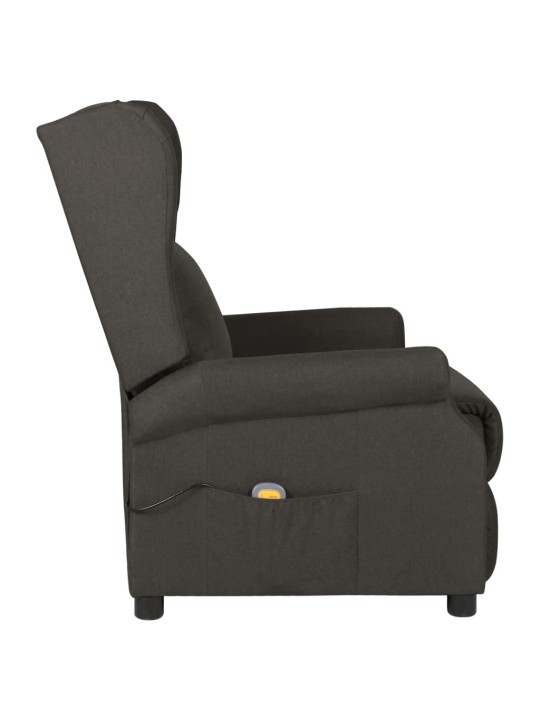 Masážní křeslo taupe textil