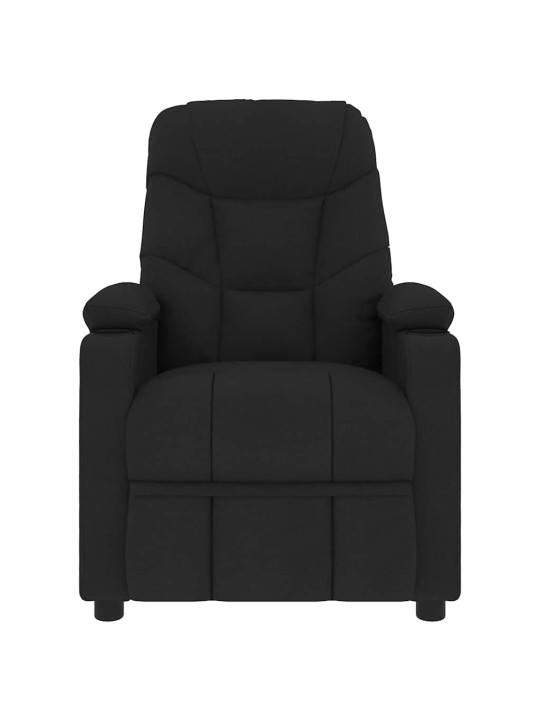 Polohovací křeslo černé textil