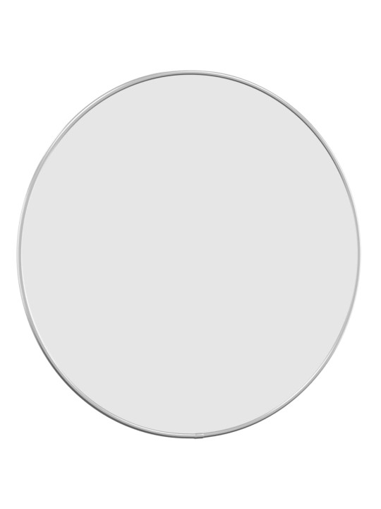 Nástěnné zrcadlo stříbrné Ø 50 cm kulaté
