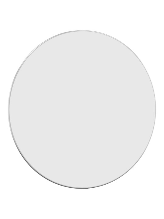 Nástěnné zrcadlo stříbrné Ø 60 cm kulaté