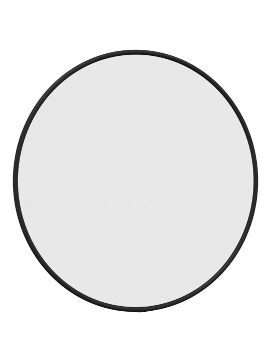 Nástěnné zrcadlo černé Ø 40 cm kulaté