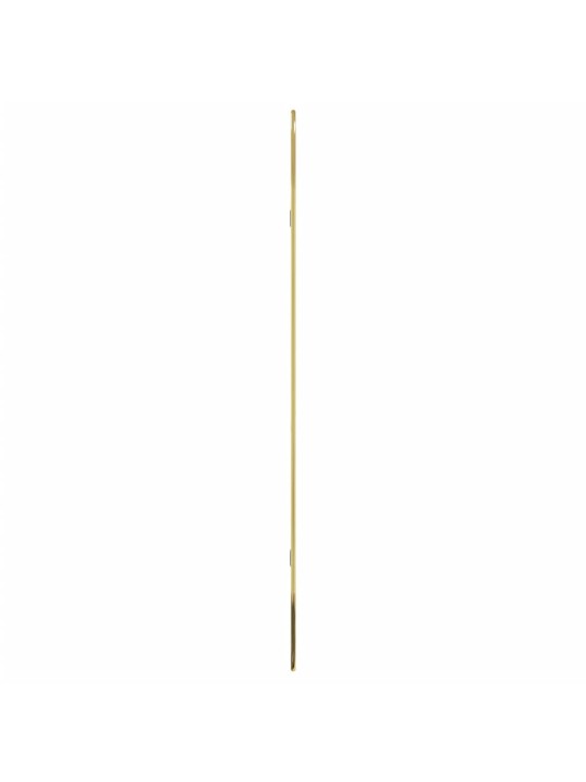 Nástěnné zrcadlo zlaté 100x45 cm oválné