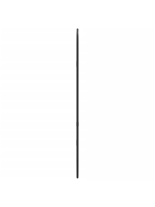 Nástěnné zrcadlo černé 60x25 cm oválné