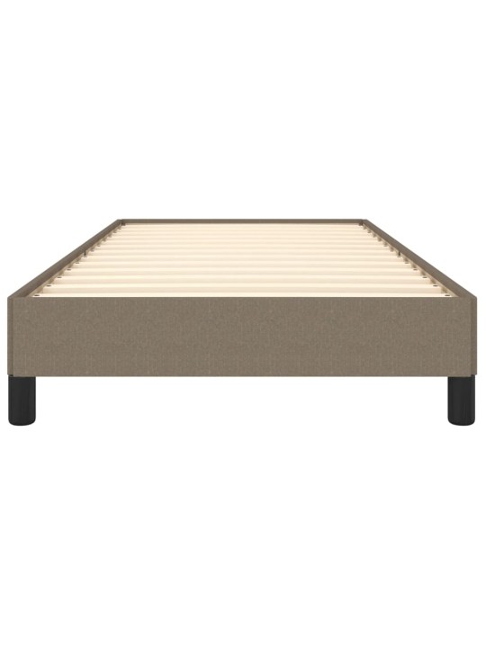 Rám postele bez matrací taupe 90x190 cm textil