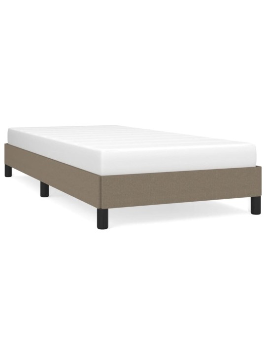 Rám postele bez matrací taupe 90x200 cm textil