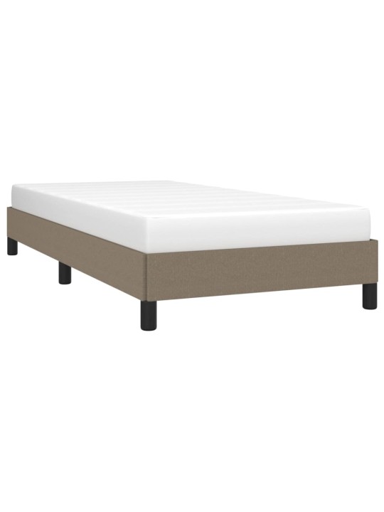 Rám postele bez matrací taupe 90x200 cm textil
