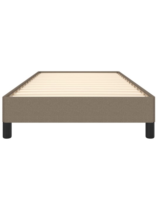 Rám postele bez matrací taupe 90x200 cm textil