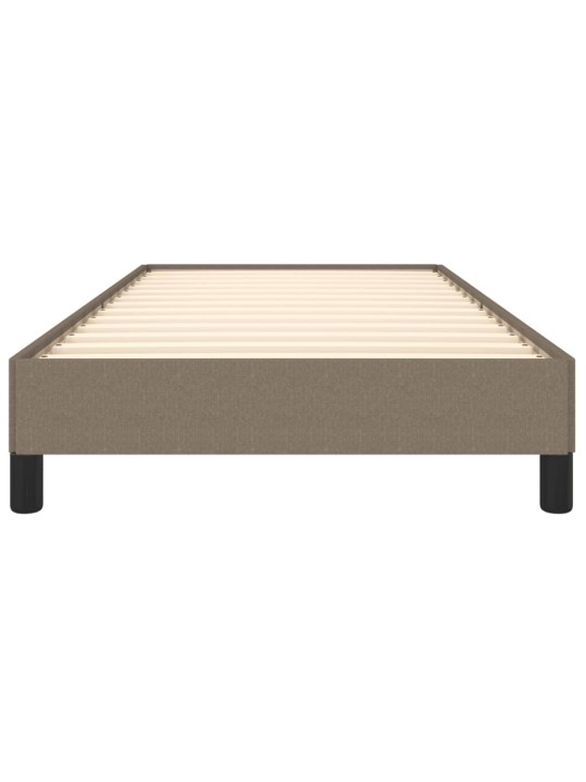 Rám postele bez matrace taupe 100 x 200 cm textil