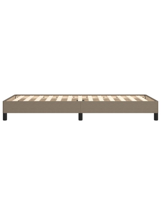 Rám postele bez matrace taupe 100 x 200 cm textil