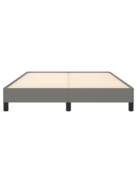 Rám postele bez matrace tmavě šedý 140 x 190 cm textil