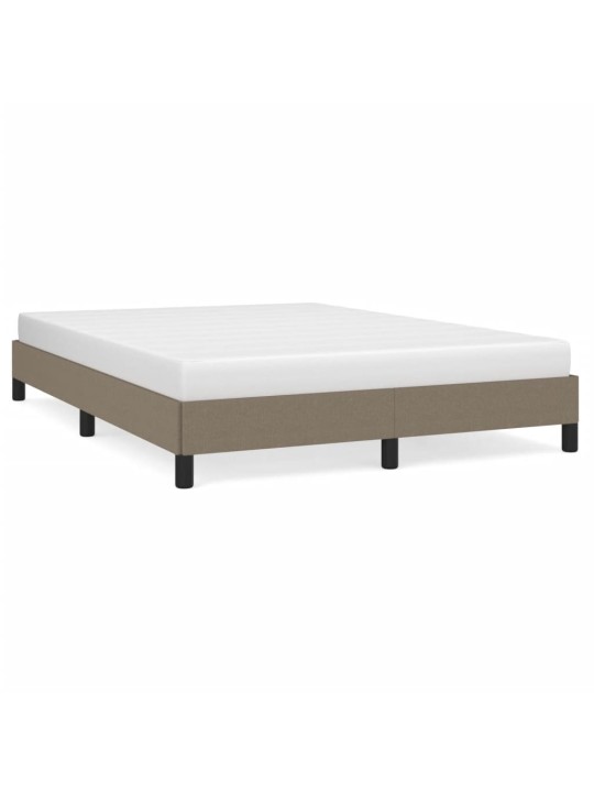 Rám postele bez matrace taupe 140 x 190 cm textil